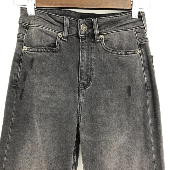 NWT The Kooples Charcoal Wash  Lizy Distressed SlimJeans w/ Piercings size 24 - Picture 5 of 16